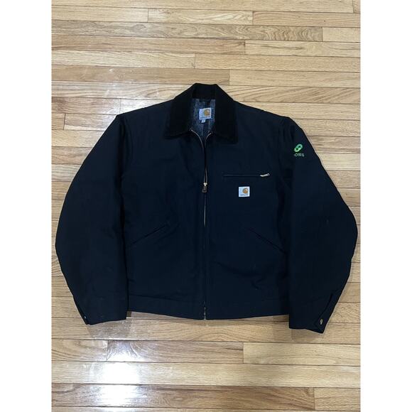 Black Carhartt Detroit Jacket Blanket Lined - Picture 1 of 8